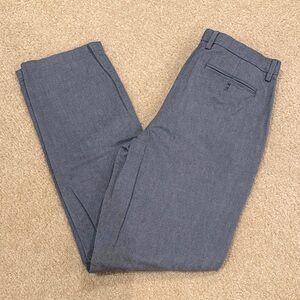 Banana Republic Men's Gray Flat-Front Dress Pants